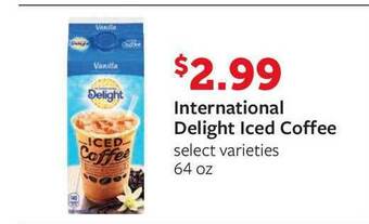 Fareway International Delight Iced Coffee offer