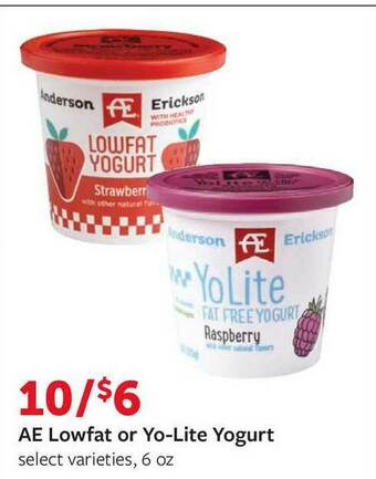 Fareway AE Lowfat Or Yo-Lite Yogurt offer