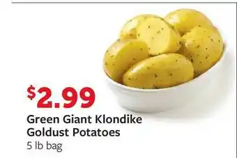 Fareway Green Giant Klondike Goldust Potatoes offer
