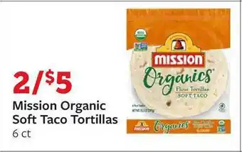 Fareway Mission Organic Soft Taco Tortillas offer