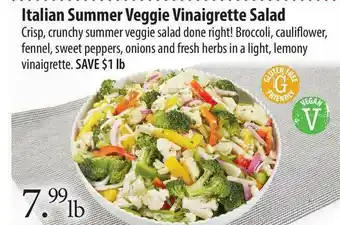 Market of Choice Italian Summer Veggie Vinaigrette Salad offer