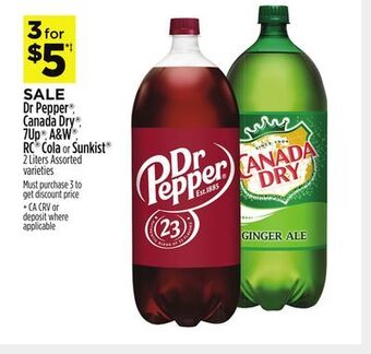 Dollar General Dr pepper®, canada dry®, 7up®, a & w®, rc® cola or sunkist® offer