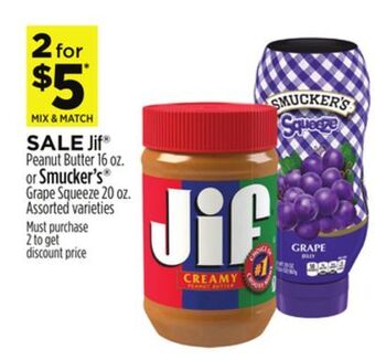 Dollar General Jif® or smucker's® offer