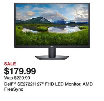 Office Depot Dell™ se2722h 27 fhd led monitor, amd freesync offer