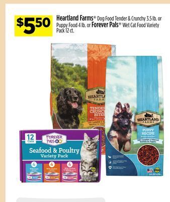 Dollar General Heartland farms® or forever pals® offer