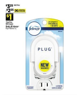 Dollar General Febreze® plug warmer offer