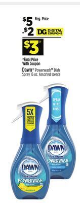Dollar General Dawn® powerwash dish spray offer