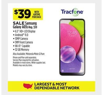 Dollar General Samsung galaxy a03s offer