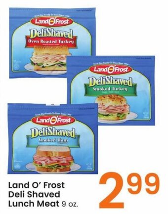 Albertsons Land O' Frost Deli Shaved Lunch Meat 9 oz. offer