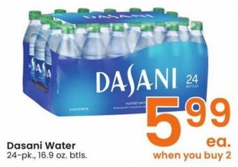 Albertsons Dasani Water 24-pk., 16.9 oz. btls. offer