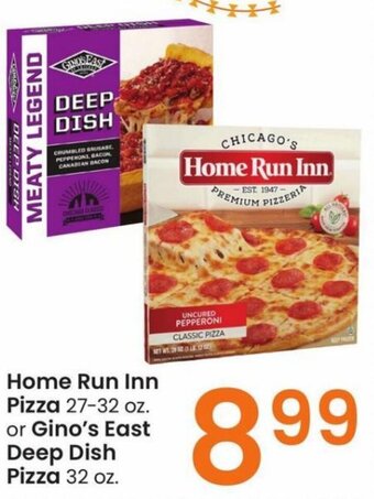 Albertsons Home Run Inn Pizza 27-32 oz. or Gino's East Deep Dish Pizza 32 oz. offer