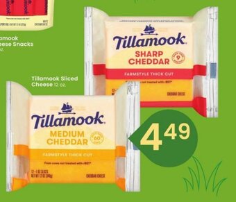 Albertsons Tillamook Sliced Cheese 12 oz. offer