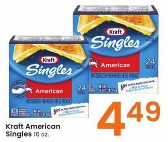 Albertsons Kraft American Singles 16 oz. offer