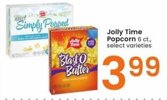 Albertsons Jolly Time Popcorn 6 ct., select varieties offer