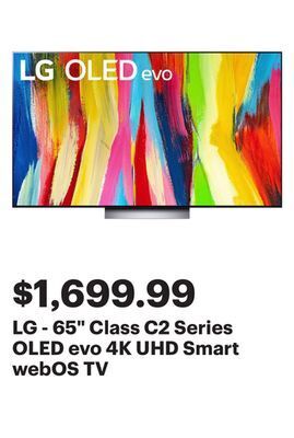 Best Buy Lg - 65 class c2 series oled evo 4k uhd smart webos tv offer