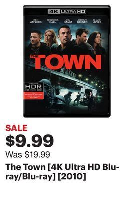 Best Buy The town [4k ultra hd blu-ray/blu-ray] [2010] offer