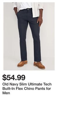 Old Navy Old navy slim ultimate tech built-in flex chino pants for men offer
