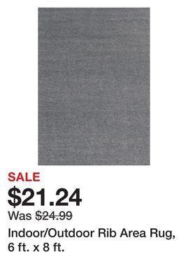 Tractor Supply Company Indoor/outdoor rib area rug, 6 ft. x 8 ft. offer