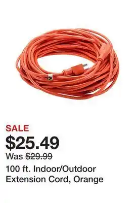 Tractor Supply Company 100 ft. indoor/outdoor extension cord, orange offer