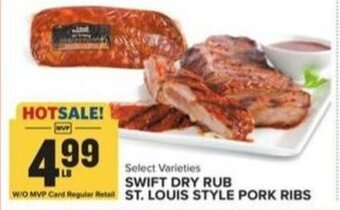 Food Lion SWIFT DRY RUB ST. LOUIS STYLE PORK RIBS offer
