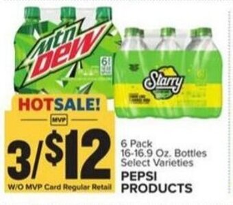 Food Lion 6 Pack 16-16.9 Oz. Bottles Select Varieties PEPSI PRODUCTS offer