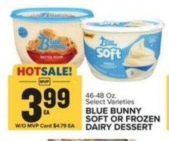 Food Lion 46-48 Oz. Select Varieties BLUE BUNNY SOFT OR FROZEN DAIRY DESSERT offer