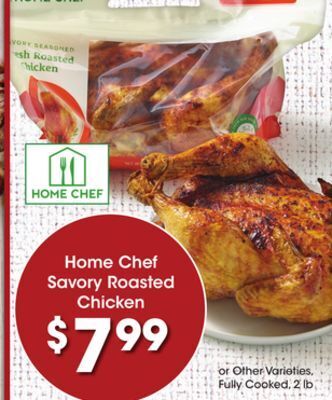 Kroger Home chef savory roasted chicken offer