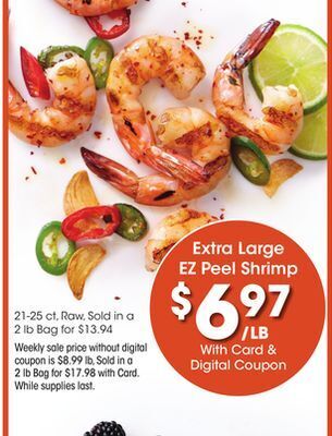 Kroger Extra large ez peel shrimp offer