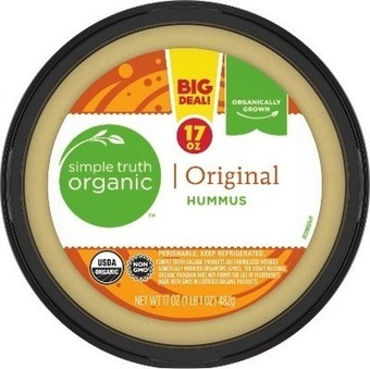 Kroger Simple truth organic hummus offer