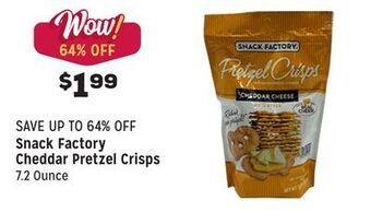 Grocery Outlet Cheddar pretzel crisps offer