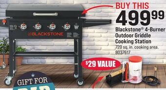 Ace Hardware Blackstone® 4-burner outdoor griddle cooking station offer