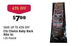 Grocery Outlet Choice baby back ribs sc offer