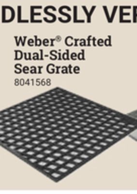 Ace Hardware Weber® crafted dual-sided sear grate offer