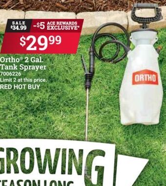 Ace Hardware Ortho® 2 gal. tank sprayer offer