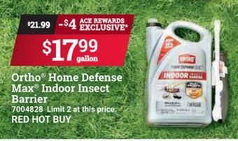 Ace Hardware Ortho® home defense max® indoor insect barrier offer
