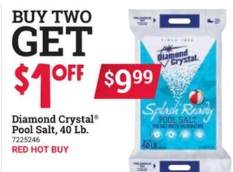 Ace Hardware Diamond crystal® pool salt, 40 lb. offer