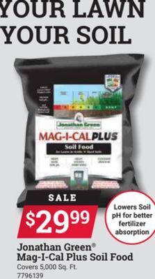 Ace Hardware Jonathan green® mag-i-cal plus soil food offer