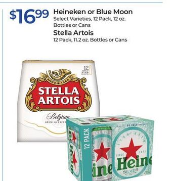 Rite Aid Heineken or blue moon, stella artois offer