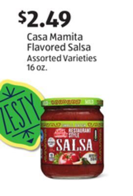 Aldi Casa mamita flavored salsa offer