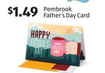 Aldi Pembrook father's day card offer