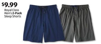 Aldi Royal class men's 2-pack sleep shorts offer