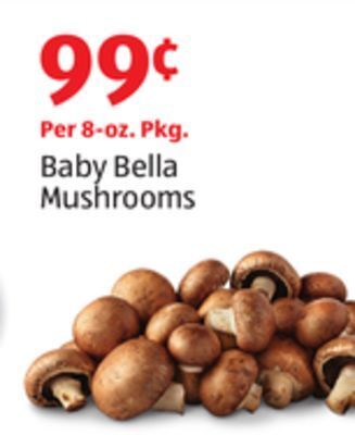 Aldi Baby bella mushrooms offer