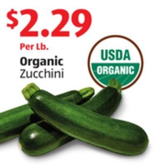 Aldi Organic zucchini offer