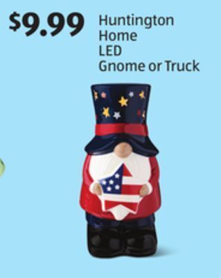 Aldi Huntington home led gnome or truck offer