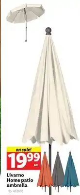 Lidl Livarno home patio umbrella offer