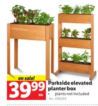 Lidl Parkside elevated planter box offer