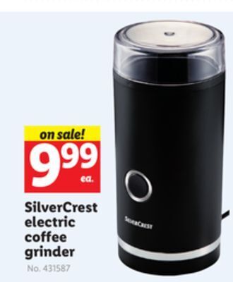 Lidl Silvercrest electric coffee grinder offer