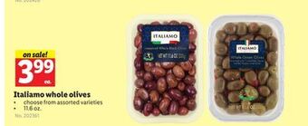 Lidl Italiamo whole olives offer