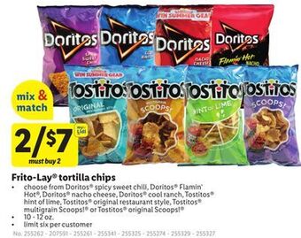 Lidl Frito-lay® tortilla chips offer