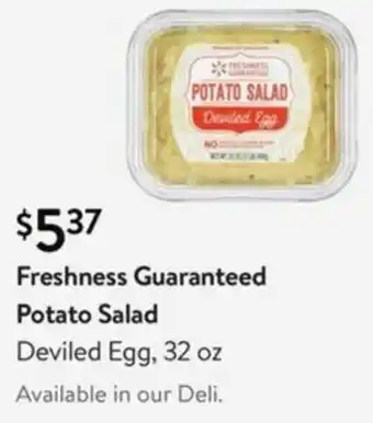 Walmart Freshness Guaranteed Potato Salad Deviled Egg 32 oz offer